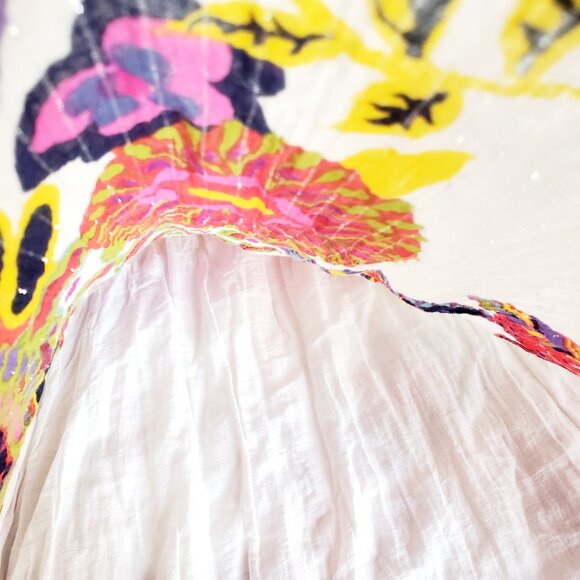 Apollo Boho Floral Maxi Dress Medium | Colorful Festival Resort Sundress - Picture 7 of 12